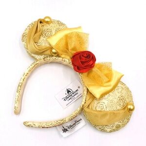 Disney park beauty and beast Minnie Mouse ears